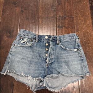 Agolde Denim High-Waisted Women Shorts